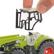 SIKU Claas Axion 850 traktor homlokrakodóval és Fliegl utánfutóval - KP JÁTÉK