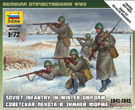 Zvezda Soviet Infantry (Winter Uniform ) 1:72 - KP JÁTÉK