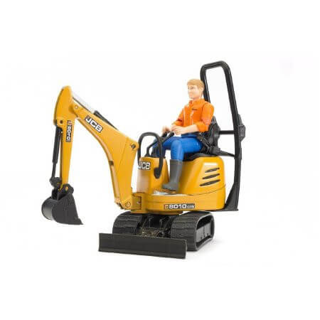 Bruder Bworld JCB Micro markológép 8010 CTS építőipari munkással - KP JÁTÉK