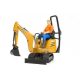 Bruder Bworld JCB Micro markológép 8010 CTS építőipari munkással - KP JÁTÉK