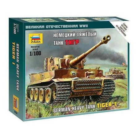 Zvezda German Tiger I Tank 1:100 - KP JÁTÉK