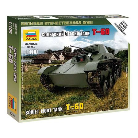 Zvezda T-60 Soviet Light Tank 1:100 - KP JÁTÉK