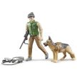 Bruder Bworld Erdész felszereléssel és kutyával - KP JÁTÉK
