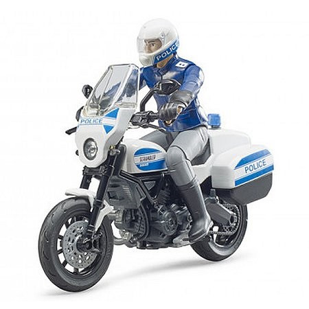 Bruder Bworld Scrambler Ducati rendőrmotor rendőrrel - KP JÁTÉK