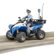 Bruder Bworld Rendőrségi Quad sofőrrel és felszereléssel - KP JÁTÉK