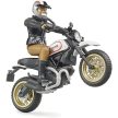 Bruder Scrambler Ducati Desert Sled motorkerékpár motoros figurával - KP JÁTÉK