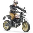 Bruder Scrambler Ducati Desert Sled motorkerékpár motoros figurával - KP JÁTÉK
