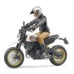 Bruder Scrambler Ducati Desert Sled motorkerékpár motoros figurával - KP JÁTÉK