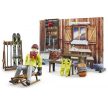 Bruder Bworld hegyi kunyhó motoros szánnal - KP JÁTÉK