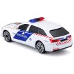 Bburago Audi A6 szirénázó magyar rendőrautó hátulnézetből - KP JÁTÉK