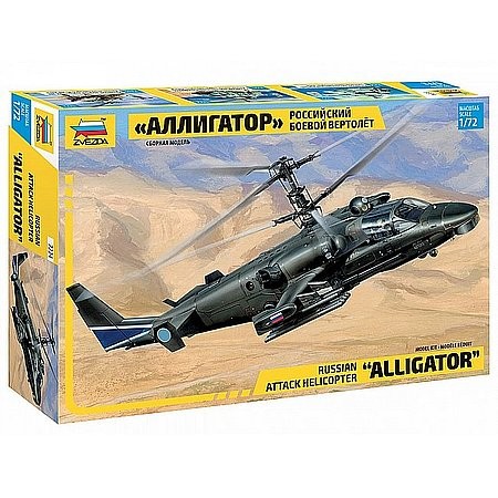 Zvezda Kamov Ka-52 Alligator Combat Helicopter 1:72 - KP JÁTÉK