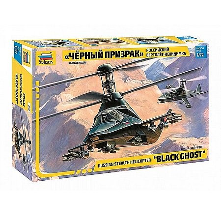 Zvezda Kamov Ka-58 Black Ghost stealth helicopter 1:72 - KP JÁTÉK