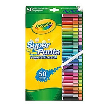 Crayola Kimosható vékony-vastag filctoll 50 db - KP JÁTÉK