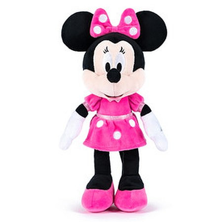 Minnie egér Disney plüssfigura pöttyös ruhában - 25 cm - KP JÁTÉK