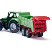 SIKU Deutz-Fahr traktor univerzális szóró utánfutóval - KP JÁTÉK