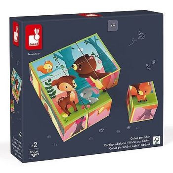 Janod erdei állatok mesekocka 9 db - KP JÁTÉK