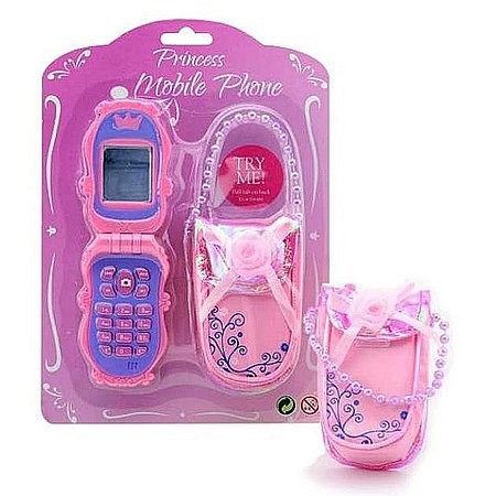 Játék mobiltelefon tokkal - rózsaszín (01415)