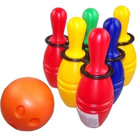 Műanyag 6 darabos bowling készlet (01513)