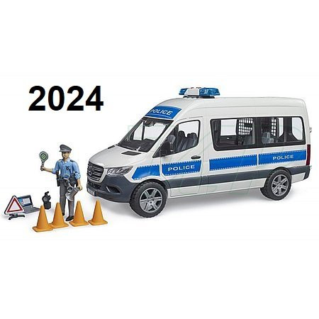 Bruder MB Sprinter Rendőrautó rendőrrel (02683)