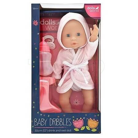 Dolls World Fürdethető baba fürdőköpenyben (10633)