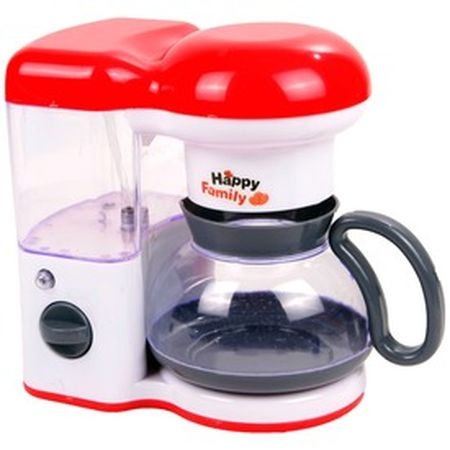 Konyhai kávéfőző gép - piros - fehér (23369)