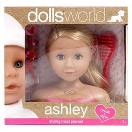 Ashley fésülhető babafej kiegészítőkkel (32127)