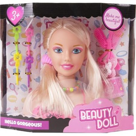 Lily fésülhető babafej - 20 cm (38221)
