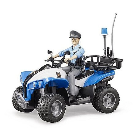 Bruder Bworld Rendőrségi Quad sofőrrel és felszereléssel (63010)