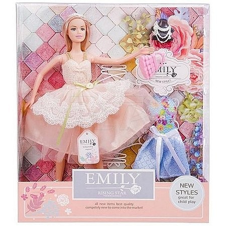 Emily divatbaba kiegészítőkkel 30 cm (69091)